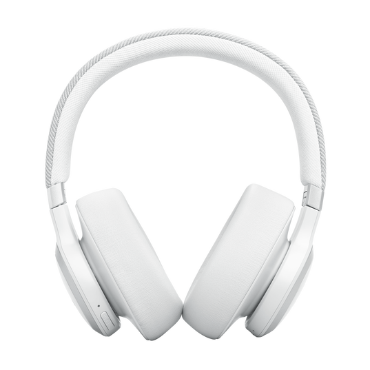 JBL Live 770NC - White - Wireless Over-Ear Headphones with True Adaptive Noise Cancelling - Front